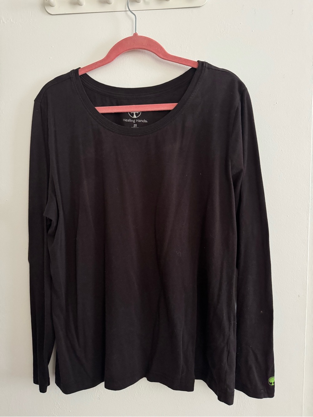 Healing Hands Black Long Sleeve Underscrub